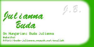 julianna buda business card
